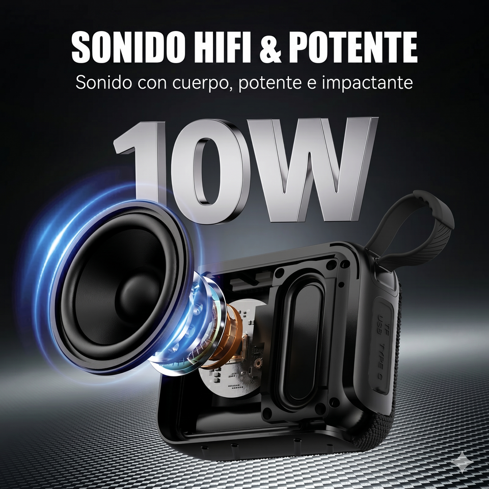 Altavoz Portátil GO4 PRO con Sonido Premium y Diseño Resistente