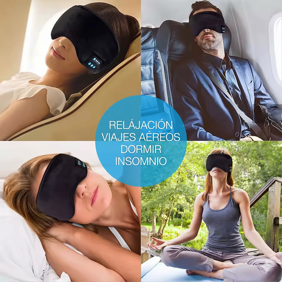Máscara de Dormir Inteligente con Auriculares Bluetooth
