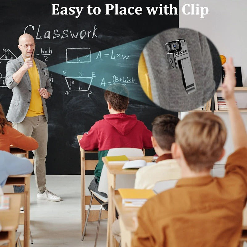 Mini Cámara Corporal – Graba Todo con Discreción y Seguridad en Cualquier Momento
