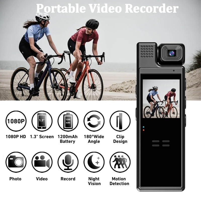 Mini Cámara Corporal – Graba Todo con Discreción y Seguridad en Cualquier Momento
