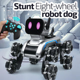 Perro inteligente STLNT de 8 ruedas: juguete robótico interactivo y tecnológico