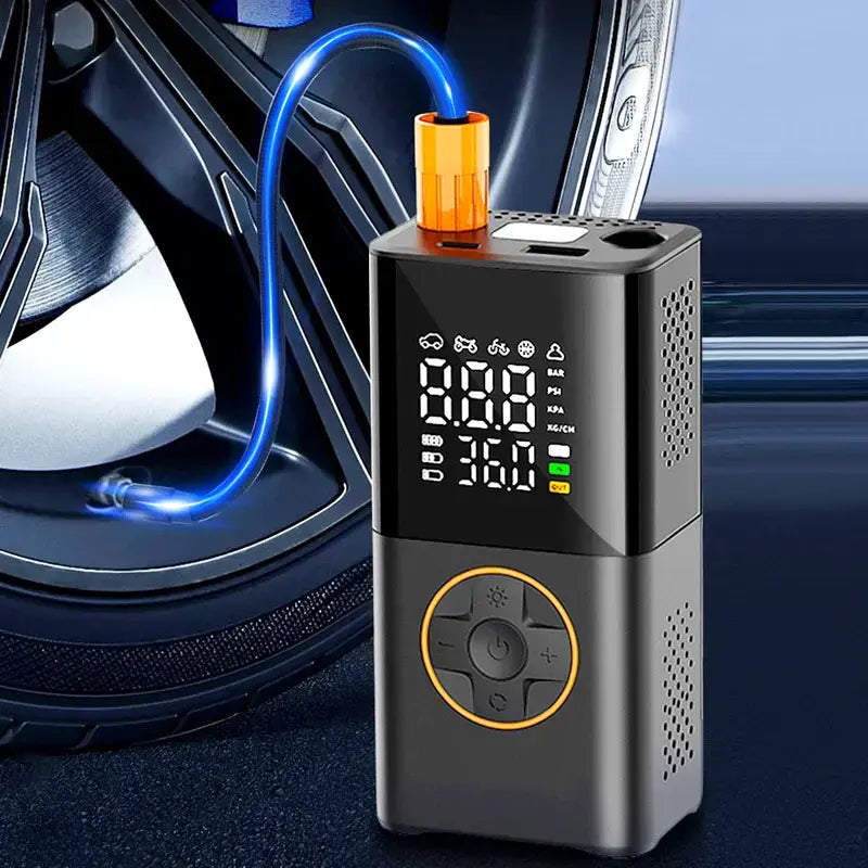 Bomba de aire portátil recargable de 150 PSI y 2000 mAh
